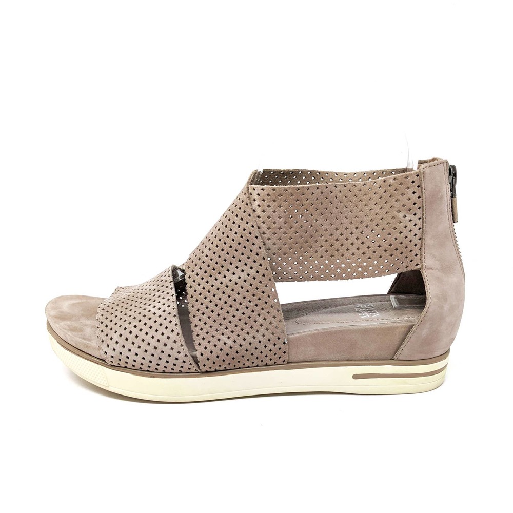 Eileen Fisher Shoes Womens 9 Sport Sandals Leather Zip Ankle Strap Open Toe
